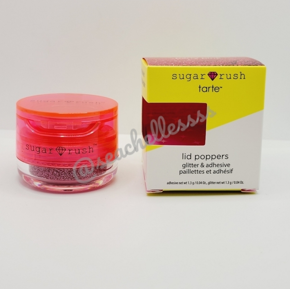 Party Pink | Tarte | Lid Poppers | Glitter + Adhesive | Brand new in Box